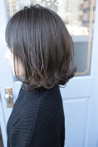 ミディアム カラー ヘアアレンジ 吉本 知弘のヘアスタイル