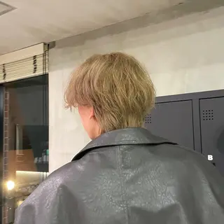 ショート カラー メンズ 🎨透明感カラー/ ハイライト/近藤怜那のヘアスタイル