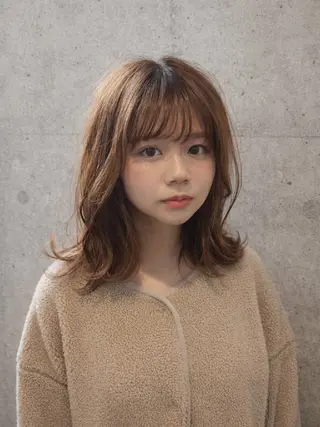ミディアム カラー terra✂️川嶋 大輔のヘアスタイル
