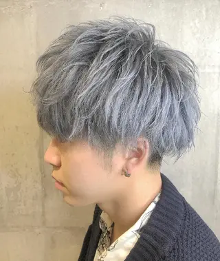 ショート カラー パーマ ヘアアレンジ メンズ キッズ ネイル マツエク・マツパ EnBlesS西宮 マンツーマン神道有基のヘアスタイル