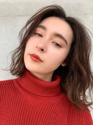 ミディアム カラー MAYU 💚森下のヘアスタイル