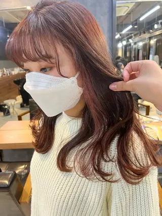 ロング カラー ヘアアレンジ キッズ マツエク・マツパ アイブロウ 透明感カラー🤎 ゆりのヘアスタイル