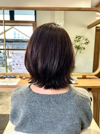 ミディアム カラー 佐藤 悠生 メンズパーマ.カットのヘアスタイル