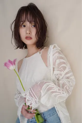ショート カラー 谷町/Le'a /竹原しおなのヘアスタイル