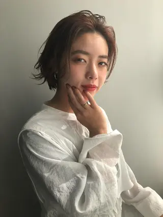 ショート パーマ 低ダメージパーマ ケアパーマ/武田明大のヘアスタイル