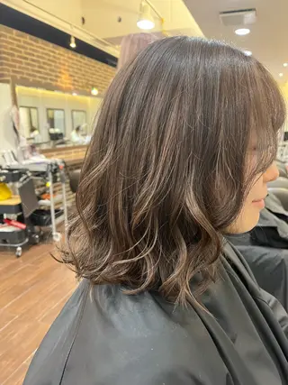 カラー カットパーマ 🌀あさみのヘアスタイル