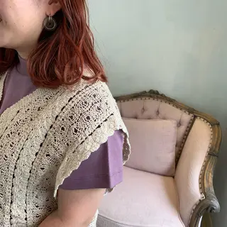 ミディアム カラー SAKINO. ベージュカラーのヘアスタイル