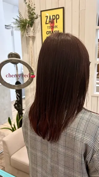 セミロング カラー 🦋韓国風レイヤー 🦋AYANE⁎⁺˳のヘアスタイル