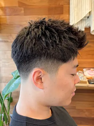 ショート パーマ メンズ 三宮メンズカット ヨシイッキのヘアスタイル