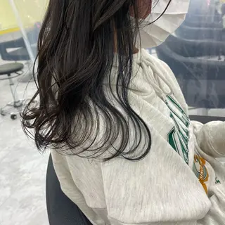 セミロング カラー ヘアアレンジ mai🍑暖色カラー /レイヤー💖のヘアスタイル