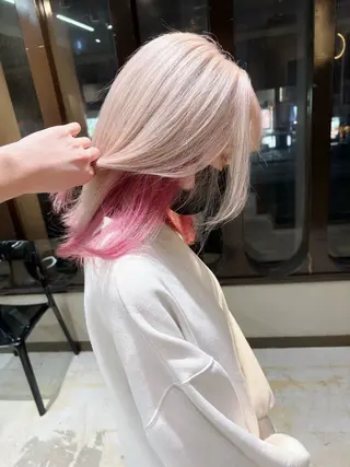 ミディアム 🏅EIGHT難波/ 【店長】タモツのヘアスタイル