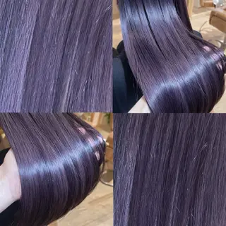ロング カラー 👑髪質改善wカラー /ハイトーン/アユカのヘアスタイル