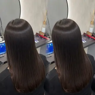 ロング カラー ヘアアレンジ 新宿 /髪質改善/ 縮毛矯正/ヒュウガのヘアスタイル