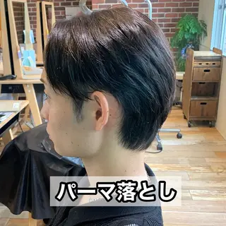 ショート パーマ メンズ メンズパーマ&メンズ 縮毛矯正/平野/渋谷のヘアスタイル