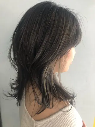 ミディアム カラー ヘアアレンジ marju銀座 マージュギンザのヘアスタイル