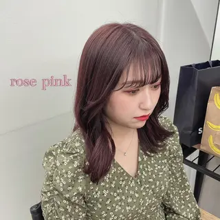 ミディアム カラー ヘアアレンジ🎀 yuuka 🤍のヘアスタイル