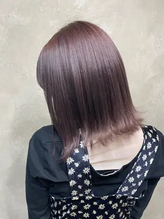 ミディアム カラー パーマ ヘアアレンジ メンズ キッズ ネイル マツエク・マツパ 艶ピンク*ヘアセット 🌙shioriのヘアスタイル
