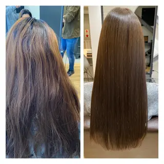 深夜まで営業中‼️ レム髪質改善のヘアスタイル