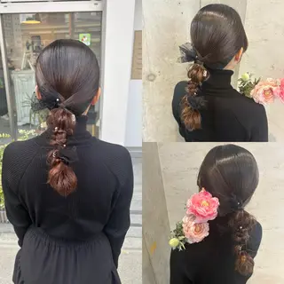 ロング ヘアアレンジ 美髪× ヘアセット✨Araiのヘアスタイル