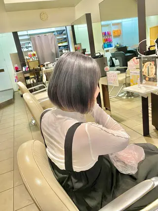 ミディアム ✨ブリーチ/ウルフ/ 心斎橋/横山大樹のヘアスタイル