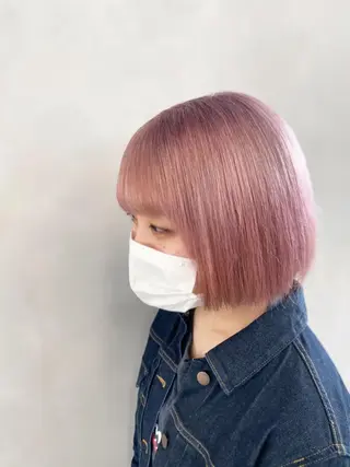 ショート カラー ハイトーン×レイヤー ／遠藤将太のヘアスタイル