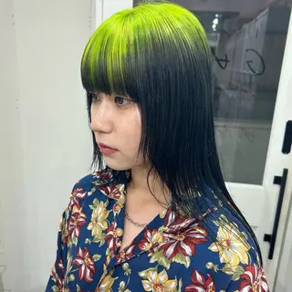 ロング 抜け感/ワンカラー/ 明大前/桑田のヘアスタイル