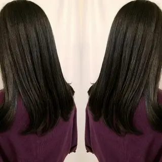セミロング カラー 美谷添(ミヤゾエ) まどか大人ヘアサロンのヘアスタイル