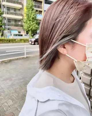 ショート カラー ハイライト／艶カラー 大河シンジのヘアスタイル