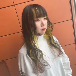 ロング カラー 井手 孔介のヘアスタイル