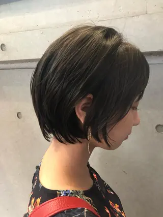 ミディアム カラー パーマ ヘアアレンジ 【白髪ぼかし 専門GBG】自由が丘のヘアスタイル