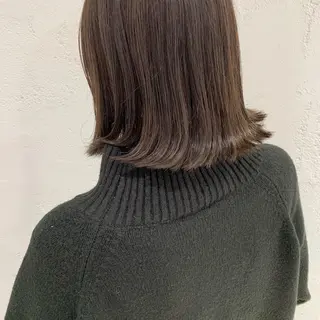 ミディアム カラー ヘアアレンジ 🫧透明感カラー/ ボブ/小笠原汐海🪽のヘアスタイル