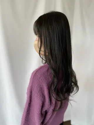 ロング 中顔面短縮 顔まわり新田大翔のヘアスタイル