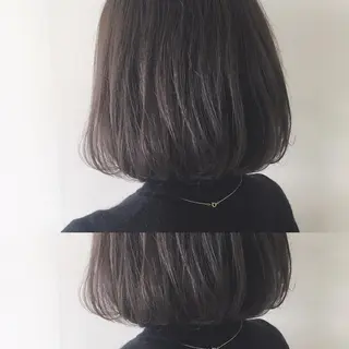 ミディアム ボブ/縮毛矯正 🌟梅田盛一🌟のヘアスタイル
