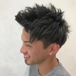 ショート カラー メンズ Vir by browのヘアスタイル