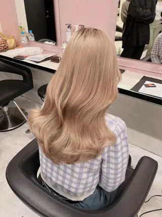 ロング カラー ヘアアレンジ 🎀 yuuka🎀のヘアスタイル