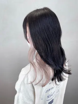 セミロング カラー wool TOKYO けいご[ブリーチ]のヘアスタイル