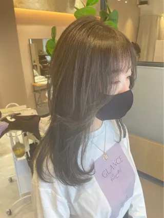 セミロング カラー 城間 晴人のヘアスタイル