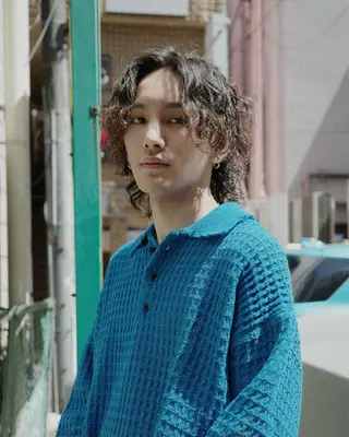 ミディアム パーマ メンズ お洒落カジュアル🍃 まなとのヘアスタイル