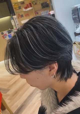ショート カラー メンズ メンズ特化/フェザー /パーマ/伊勢元のヘアスタイル