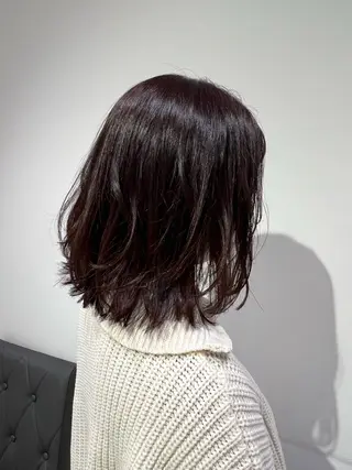 ミディアム カラー 【暖色カラー特化】 中山由梨のヘアスタイル