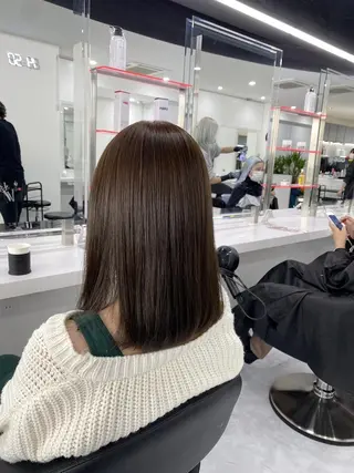 カラー 透明感カラー🌿 yuika🤎🍨のヘアスタイル
