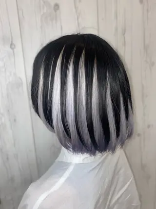 ショート ゆぴ☾‪/推しカラー /ハイトーンのヘアスタイル