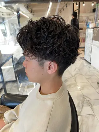 パーマ メンズ 大阪美容師 井上智博のヘアスタイル