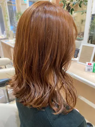 ミディアム カラー 🩵波巻き／ツイスパ HARU💎のヘアスタイル