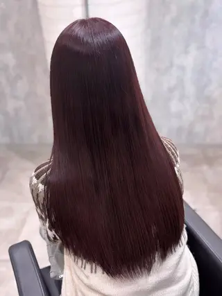 セミロング カラー 詩乃🎀ピンク 暖色系🫧レイヤーのヘアスタイル