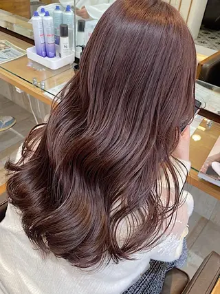 ロング カラー HIDERO/渋谷/ 韓国/顔周りカットのヘアスタイル