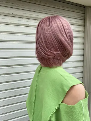 ショート カラー ブリーチカラーが人気 onnuのヘアスタイル