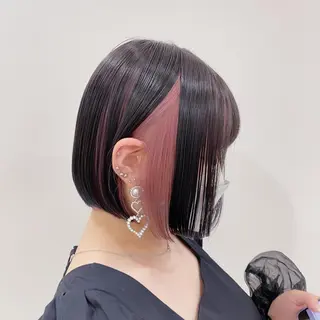 ショート カラー マンツーマン女性 美容師 奏のヘアスタイル