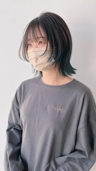 ミディアム カラー ヨシモトリョウ 髪質改善/美髪のヘアスタイル