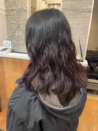 セミロング パーマ ヘアアレンジ 髪質改善ストレート✨ パーマヘア✨YUKIのヘアスタイル